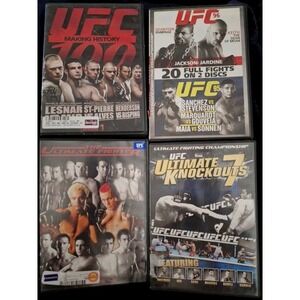 Lot of 4 Ultimate Fighting Champion‎ UFC DVD Set Full Fights Knockouts History